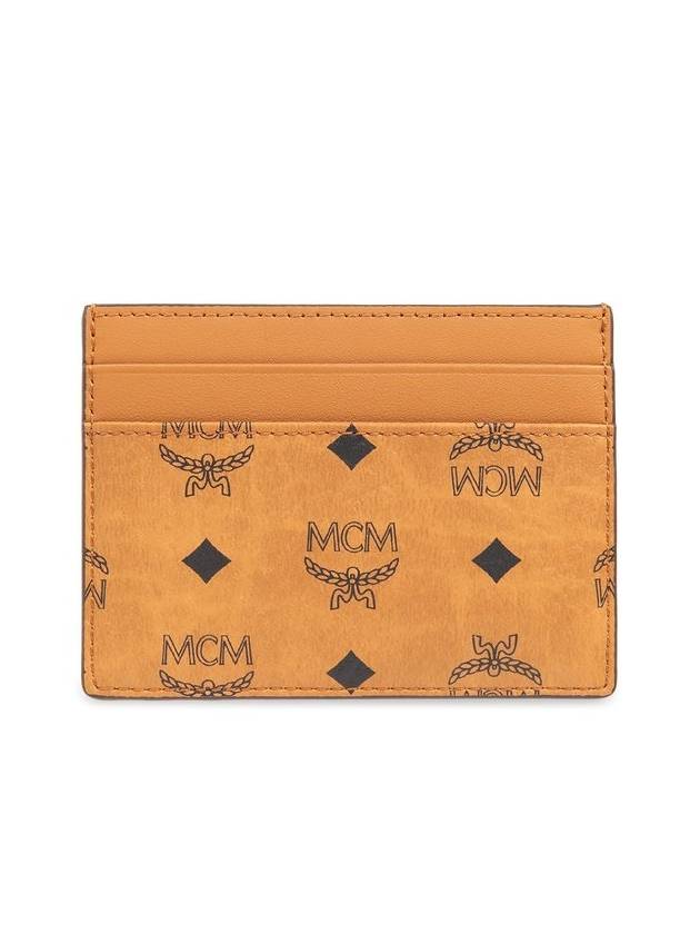 MCM 올오버 로고 프린트 카드홀더