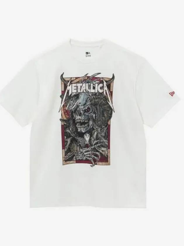 뉴에라 x 메탈리카 워 티셔츠 오프 화이트 New Era x Metallica War Final T Shirt Off White