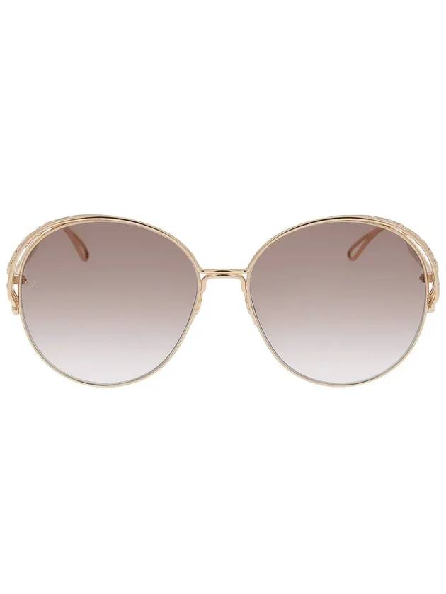 Elie Saab 라운드 프레임 선글라스 ES006S_01QVU