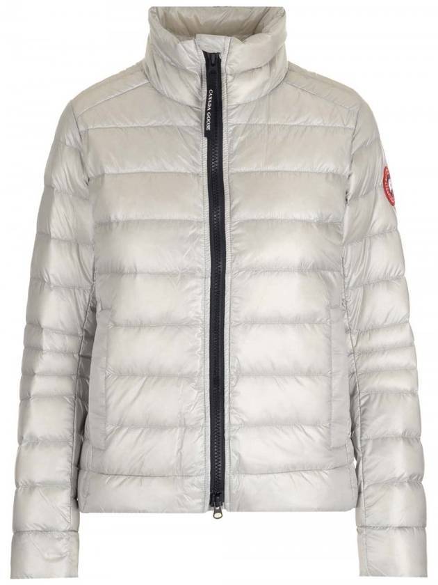 캐나다구스 여성 사이프러스 숏 패딩 자켓 실버 버치