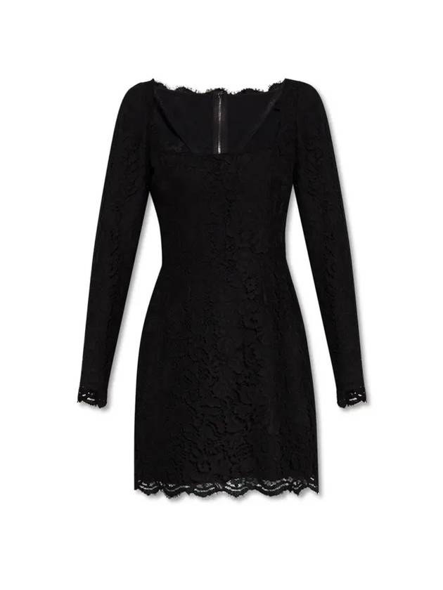 돌체앤가바나 레이스 숏 원피스 블랙