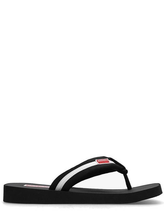 Kenzo 로고 패치 스트라이프 슬립온 슬리퍼