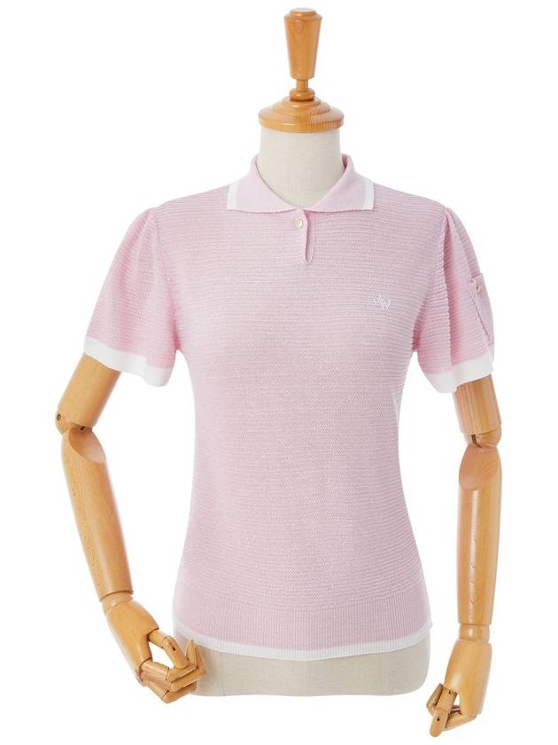 LINNEN STRIPE TISSUE KNIT_LIGHT PINK