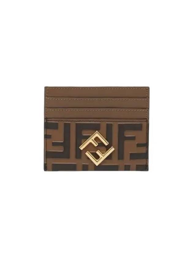펜디 FF 다이아몬드 카드 케이스 브라운 Fendi FF Diamonds Card Case Brown