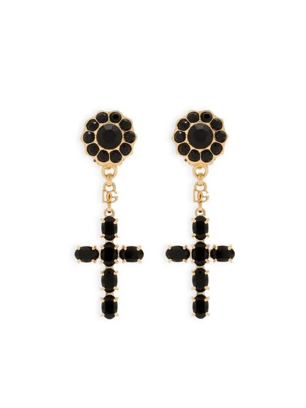 돌체앤가바나 크로스 펜던트 클립온 이어링 WEQ4S3W1111