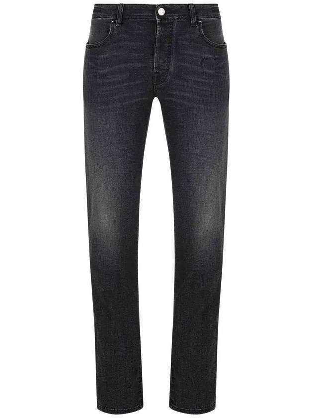 Jacob Cohen 로고 패치 슬림 컷 진 UQE0430S3733BARD_466D