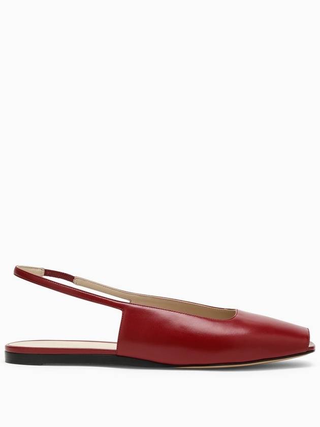 Low Black Leather Sandal