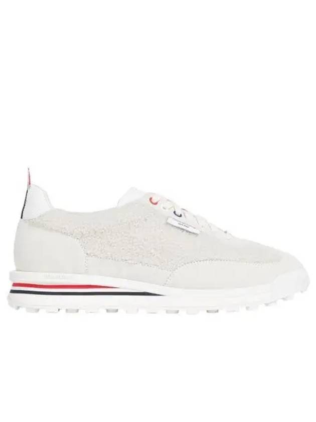 톰브라운 셔링 레이스 루프 테크 러너 화이트 Thom Browne Shearling Lace Loop Tech Runner White
