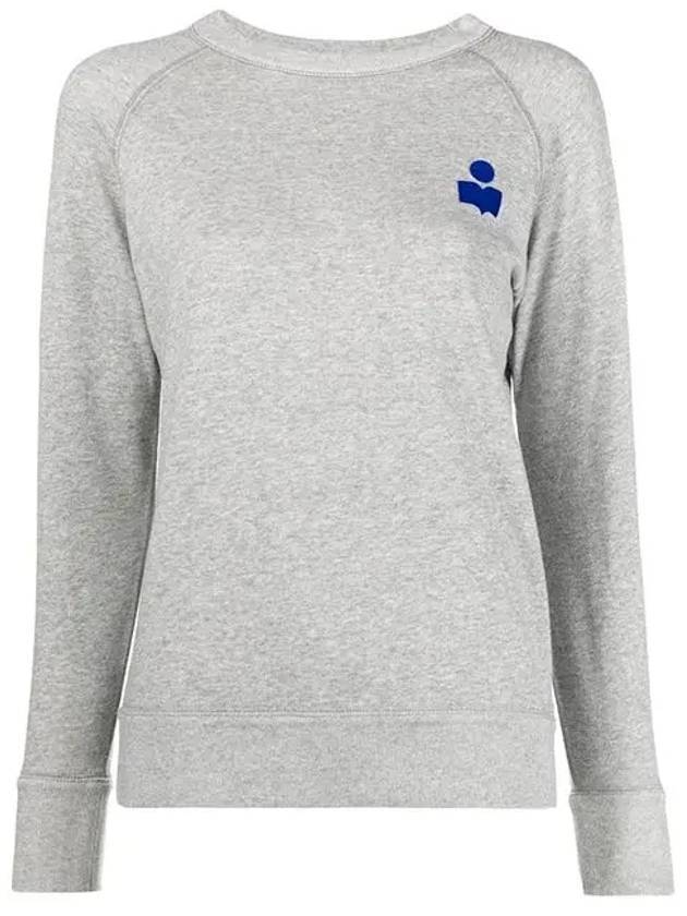 이자벨마랑 밀립 벨벳 로고 맨투맨 그레이