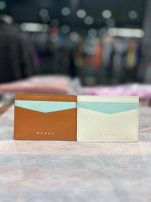 마르니 로고 카드지갑 남녀공용 PFMO0102U1P6039 ZO769