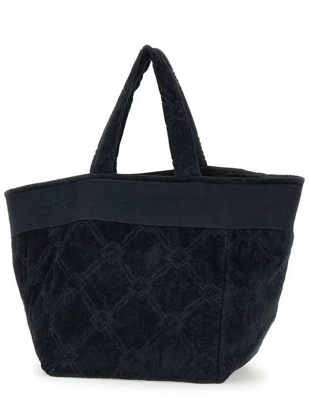 Elisabetta Franchi 로고 자카드 테리 천 토트백 BS42F51E2_110
