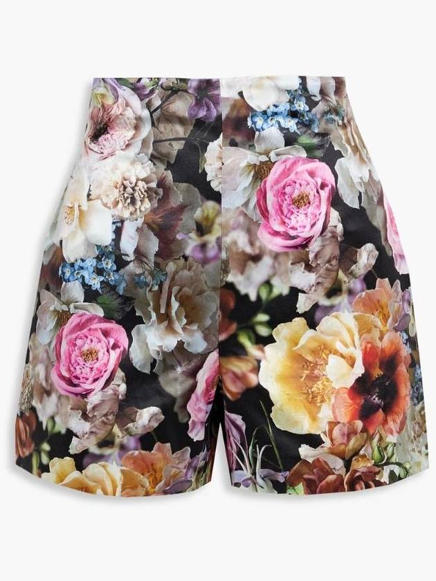 NB07 아담립스 여성 숏팬츠 Floral print cotton and silk blend sateen shorts 1647597301582598