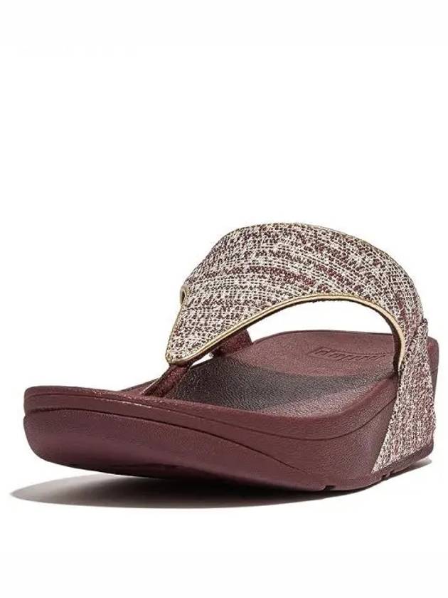 4165956 FitFlop Lulu Shimmerweave Toe Post Sandals