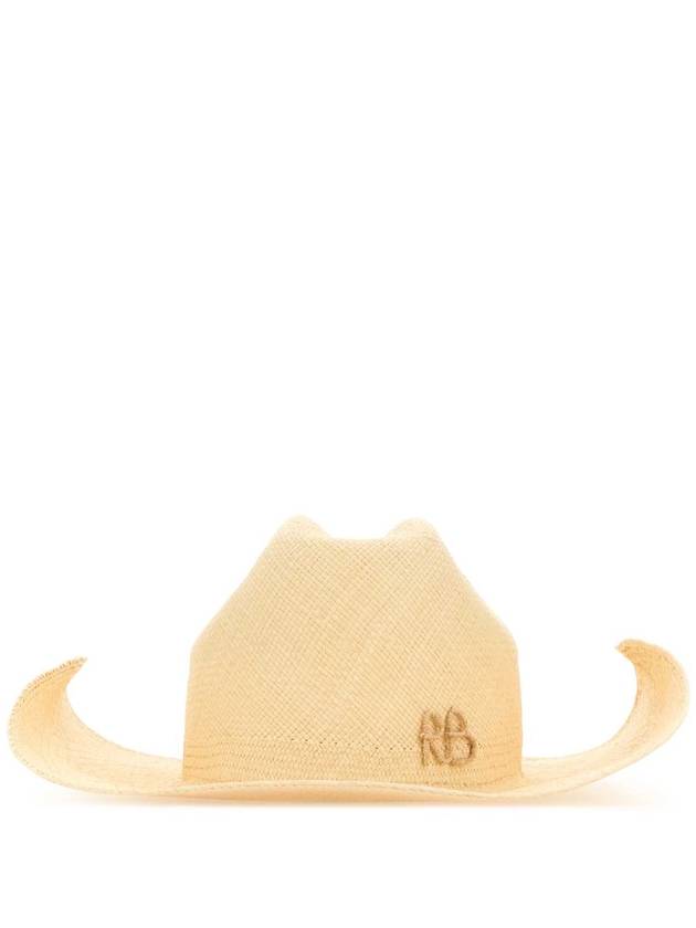 24SS 루슬란바진스키 베이지 straw 모자 CWB036STRSRB NATURALSTRAW