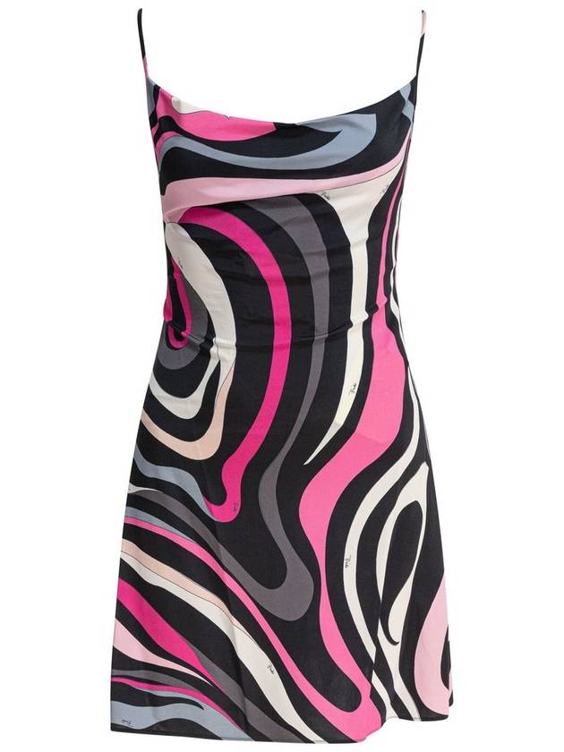 에밀리오 푸치 스월 프린트 슬립 드레스