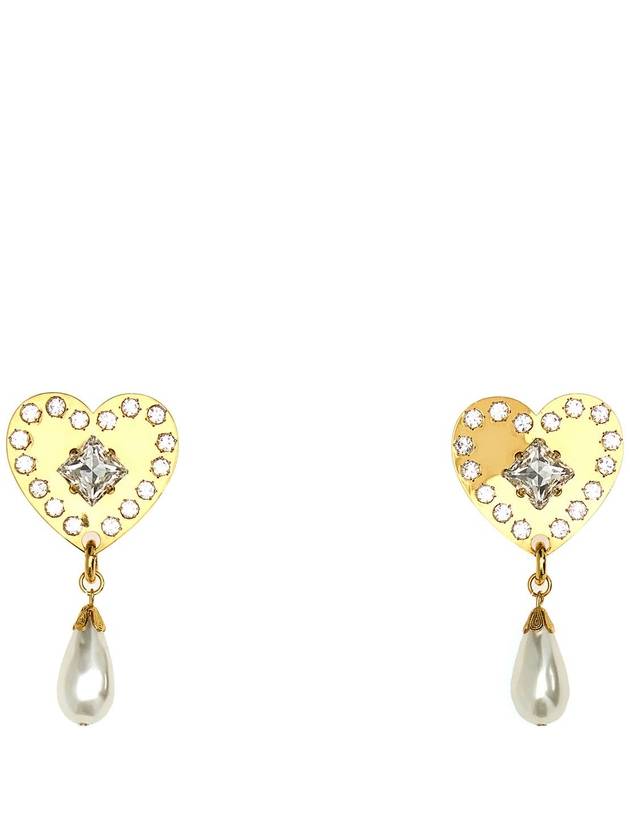 Alessandra Rich - Gold metal earrings