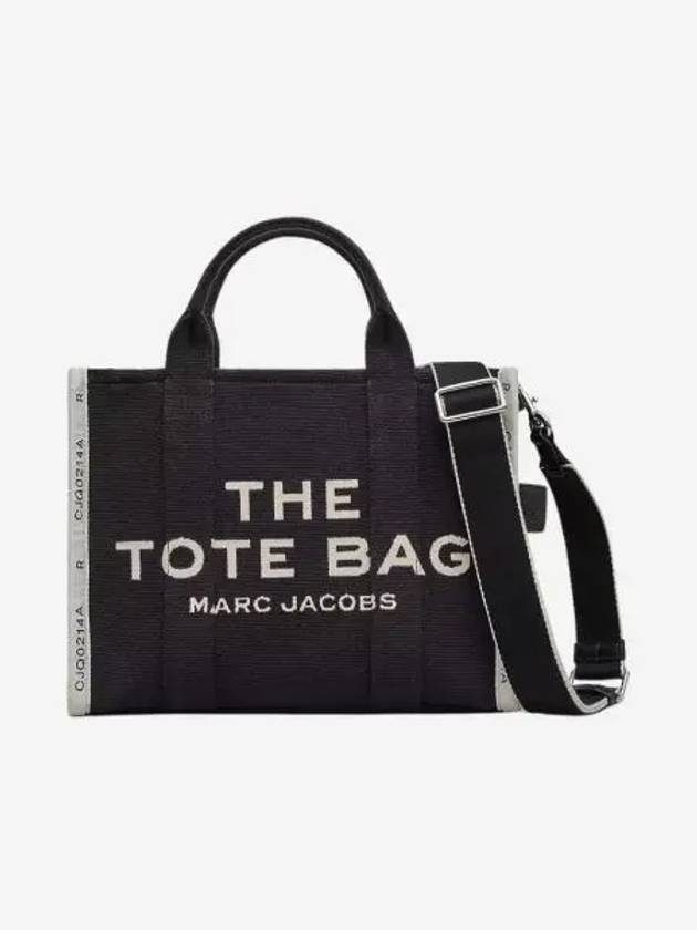 마크 제이콥스 더 자카드 미디움 토트백 블랙 Marc Jacobs The Jacquard Medium Tote Bag Black
