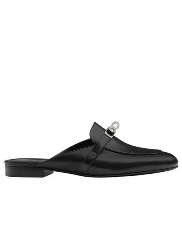 W 에르메스 오즈 뮬 고트스킨 & 팔라듐 하드웨어 누아 W Hermes Oz Mule Goatskin & Palladium Noir