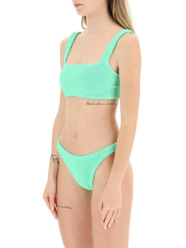 Hunza G Xandra 투피스 비키니 세트 XANDRABIKINI_LIME