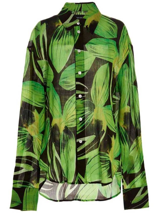 Louisa Ballou - Oversize Shirt With A Print. Shirt, Blouse