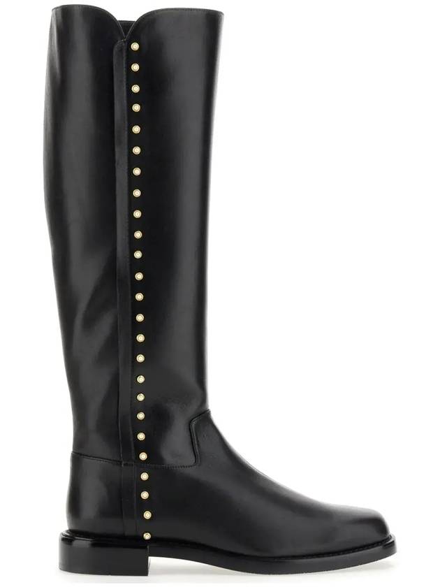 Stuart Weitzman 진주장식 롱부츠 SB868_BLK