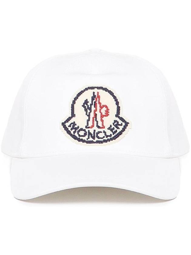 Moncler Cotton Hat With Logo Patch