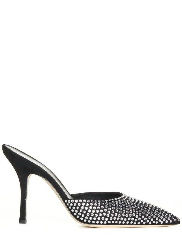 Paris Texas Hollywood 장식 슬립온 뮬 PX591XSACH_BLACKDIAMOND