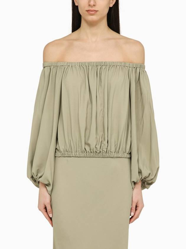 Federica Tosi Sage silk blend top