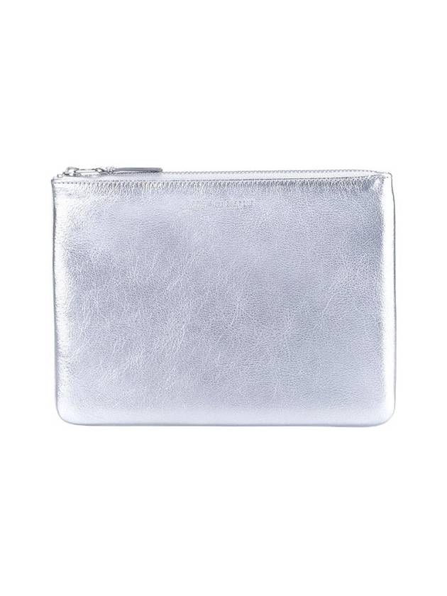 Comme des Garcons 지갑 로고 엠보싱 지퍼 지갑