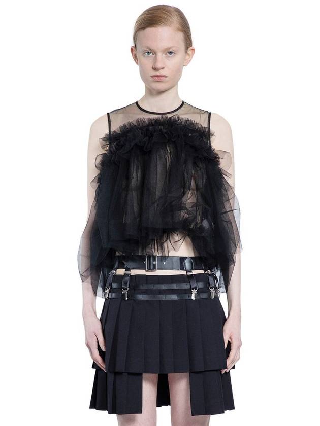 NOIR KEI NINOMIYA WOMAN BLACK TOPS