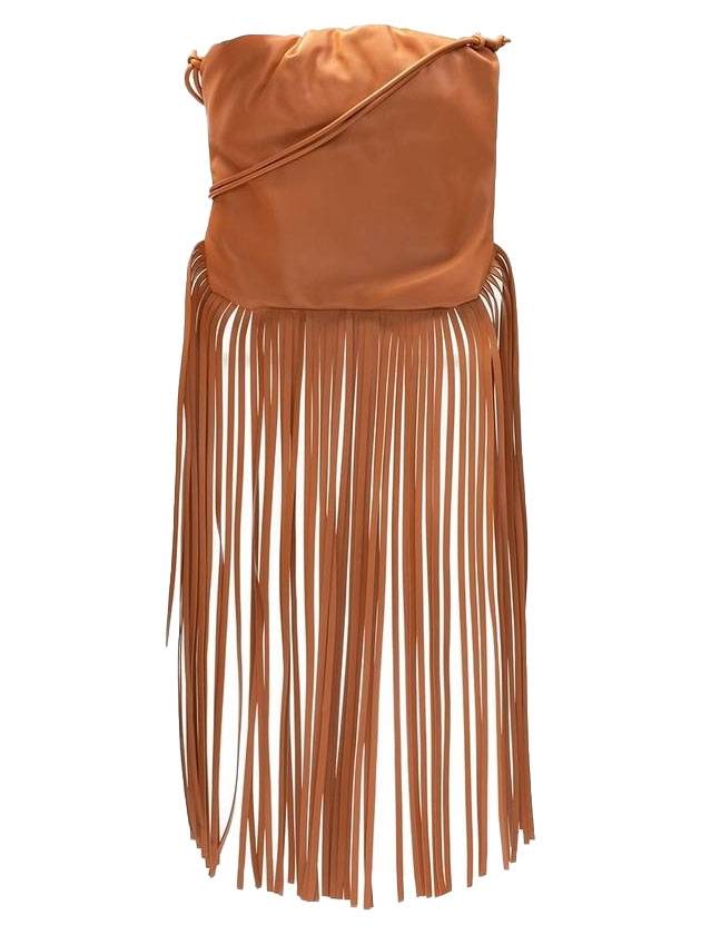 보테가베네타 프린지 파우치 숄더백 claygold 21FW