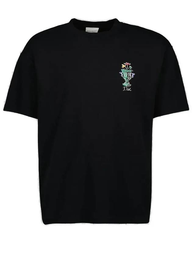 웃긴 Mr Vase 크루넥 티셔츠 FTS225CO002_BLACK