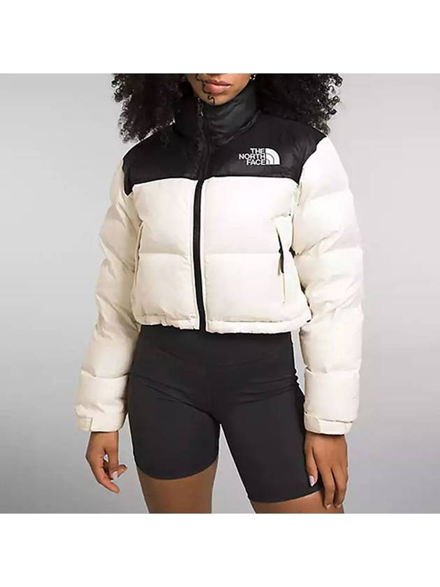 노스페이스 여성 눕시 숏 자켓 등산 캠핑 패딩 점퍼 Gardenia White