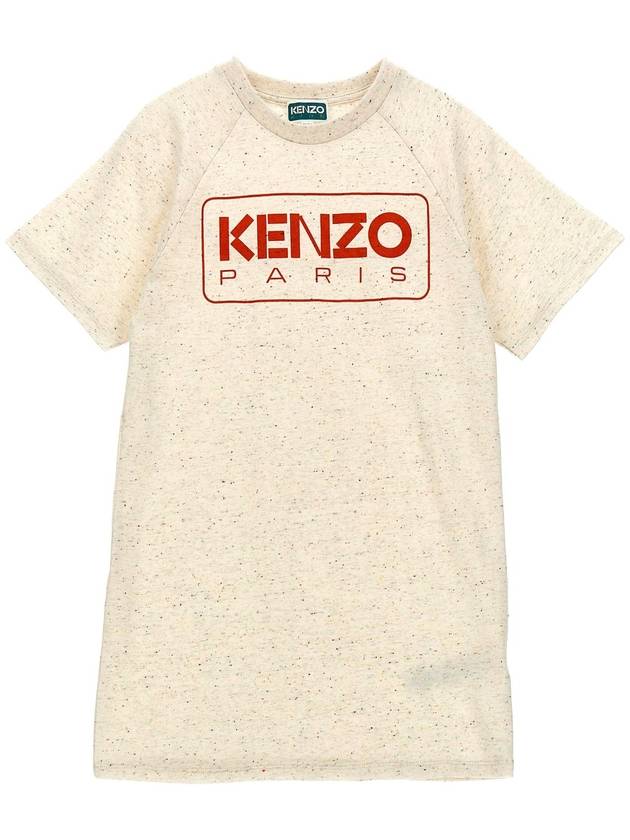 KENZO KIDS 로고 프린트 드레스 K60219WICKER
