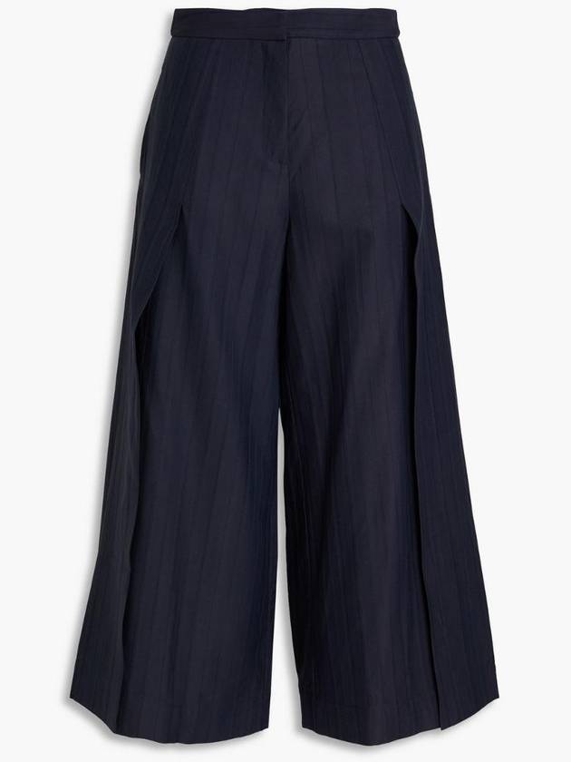 NB07 팔머하딩 여성 팬츠 Exhale pleated herringbone twill culottes
