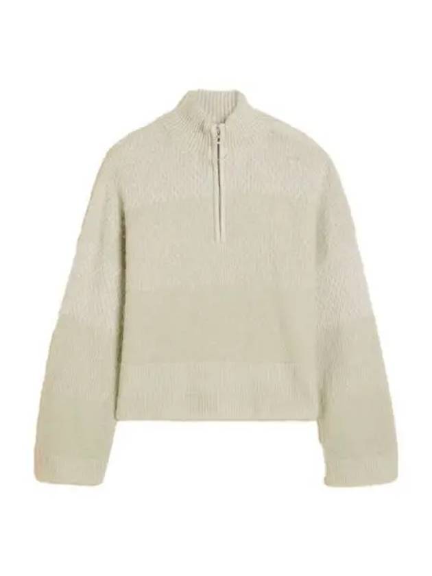 홀츠베일러 우먼 타인 하프 집 라이트 그린 믹스 24FW Holzweiler Women Tine Half Zip Light Green Mix 24FW