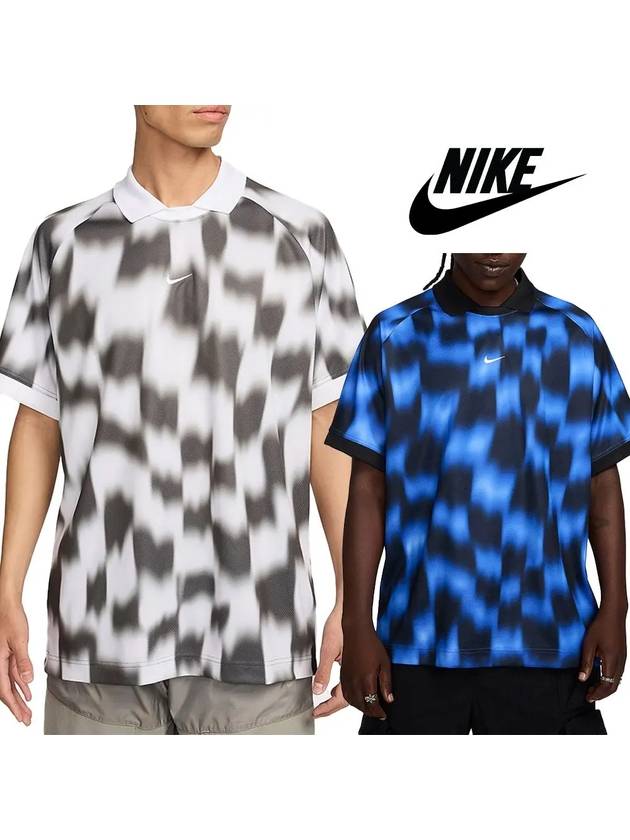 나이키 반팔 컬쳐 축구 폴로 탑 티셔츠 2컬러 화이트 블루