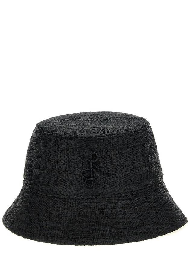 Ruslan Baginskiy - Raffia Bucket Hat Hats Black