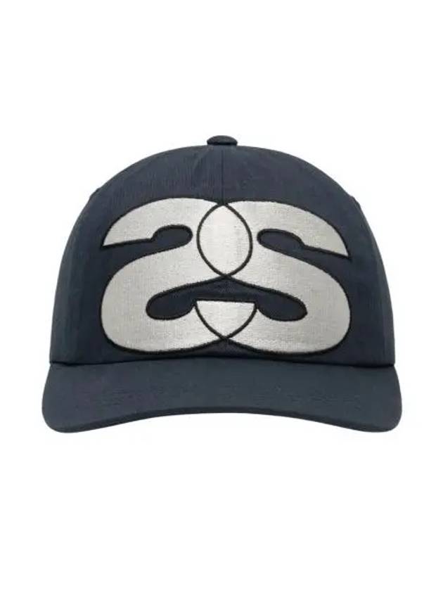 스투시 빅 SS 로우 프로 스냅백 네이비 Stussy Big SS Low Pro Snapback Navy
