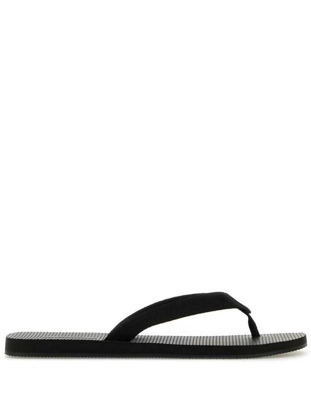 더로우 블랙 패브릭 듄 통 슬리퍼 F2080GRO BLK