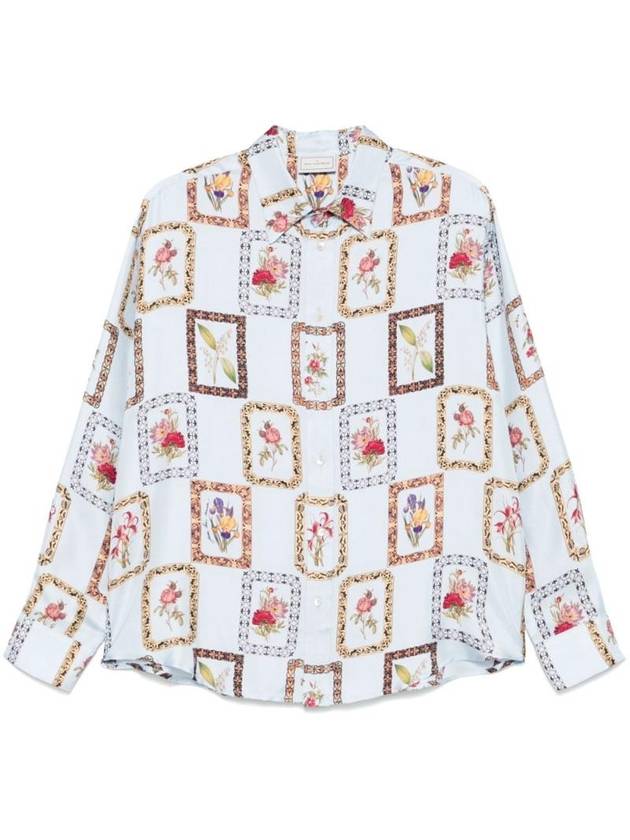 피에르 루이스 마스키아 여성 PRINTED SILK 셔츠 ALOEGOTS S CML10643101514658