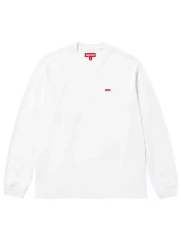 슈프림 스몰 박스 롱슬리브 티셔츠 화이트 24SS Supreme Small Box LS T Shirt White 24SS