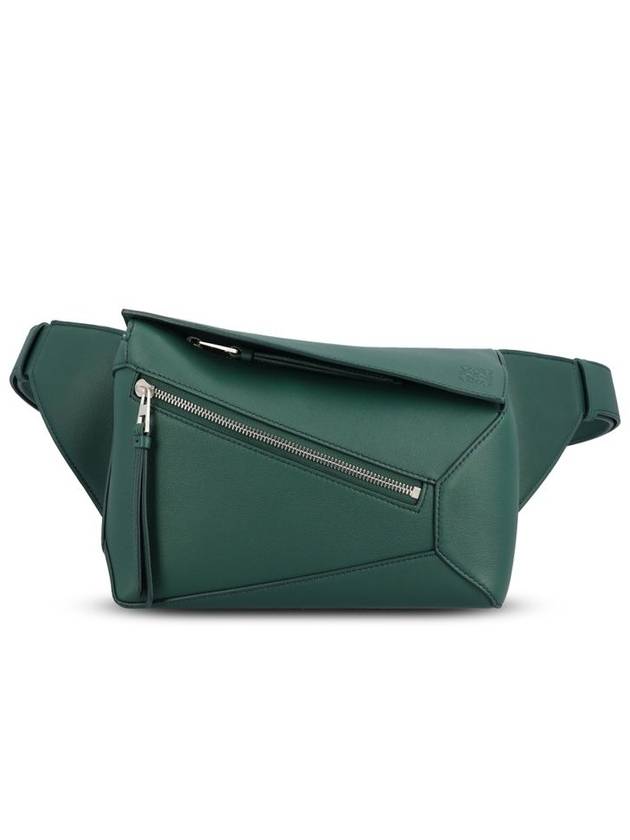 로에베 퍼즐 스몰 칼프스킨 벨트 백 그린