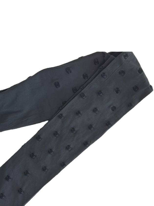 샤넬 CC 로고 쉬어 스타킹 블랙