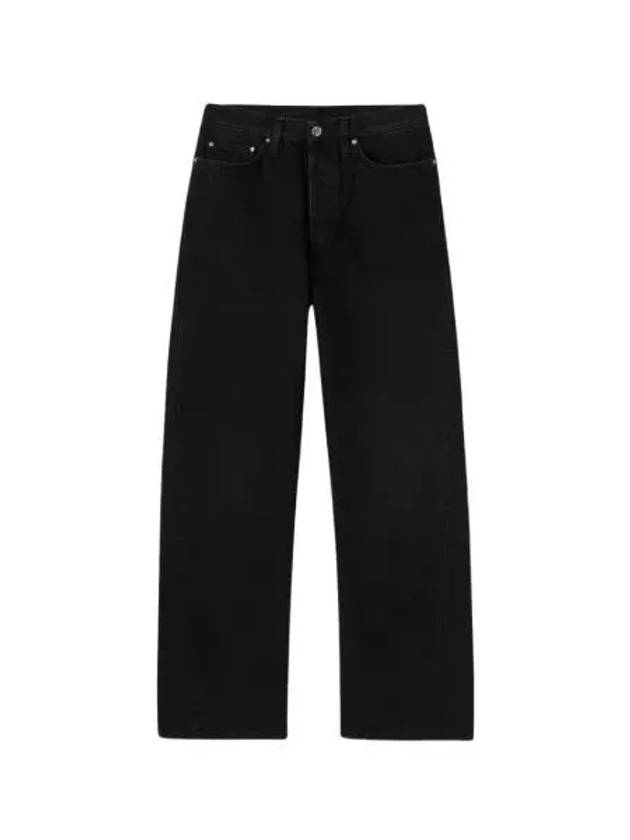 W 토템 트위스티드 심 데님 풀 렝스 페이디드 블랙 W Toteme Twisted Seam Denim Full Length Faded Black
