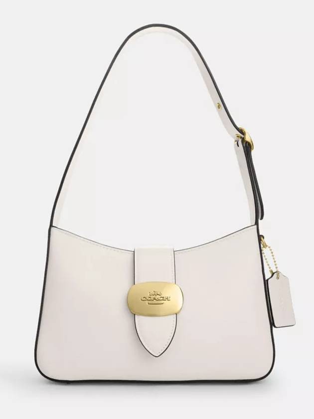 코치 일라이자 숄더백 지퍼 클로저 Gold Chalk