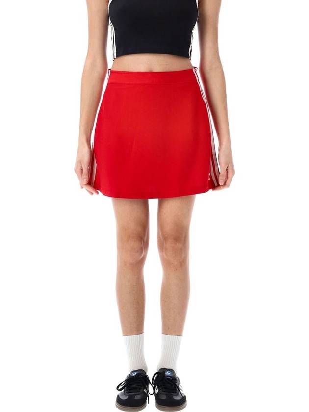 아디다스 오리지널 로고 자수 3-스트라이프 미니 스커트