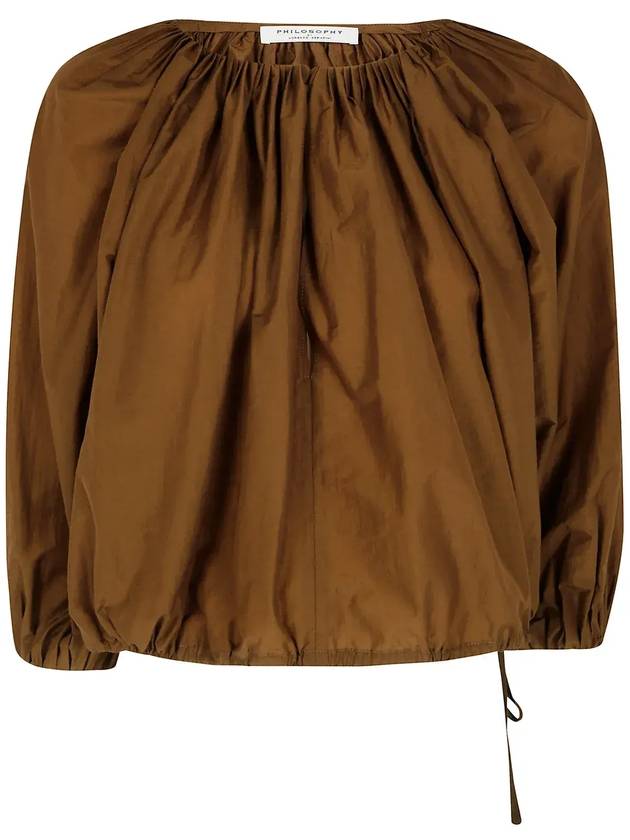 Philosophy By Lorenzo Serafini 크롭 블라우스 A02132120_0518BROWN