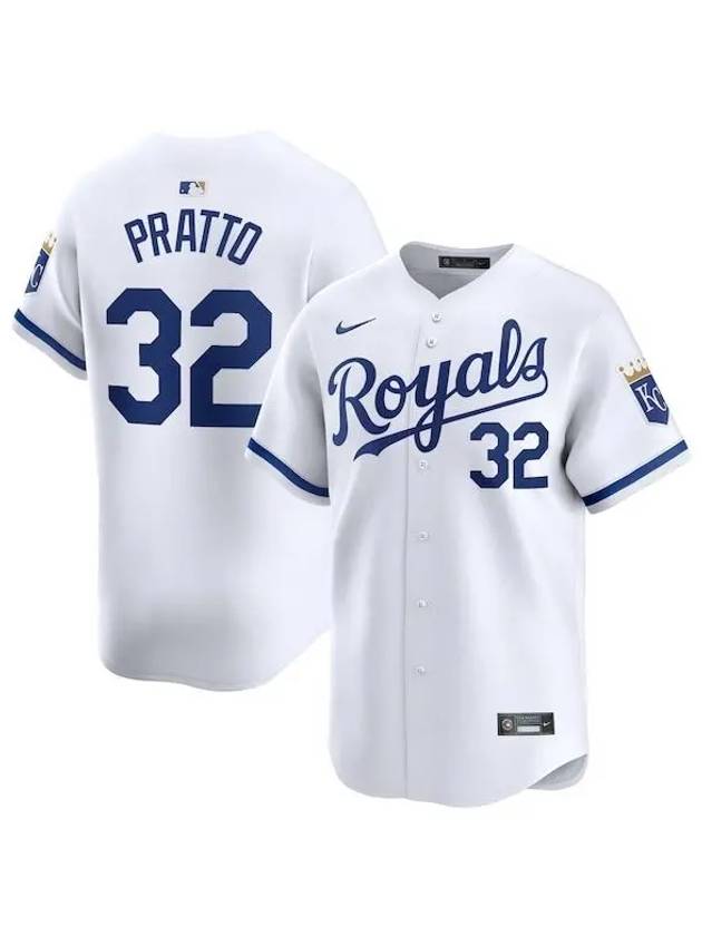 1100527 나이키 MLB Nick Pratto 캔자스시티 로열스 홈 플레이어 저지 화이트