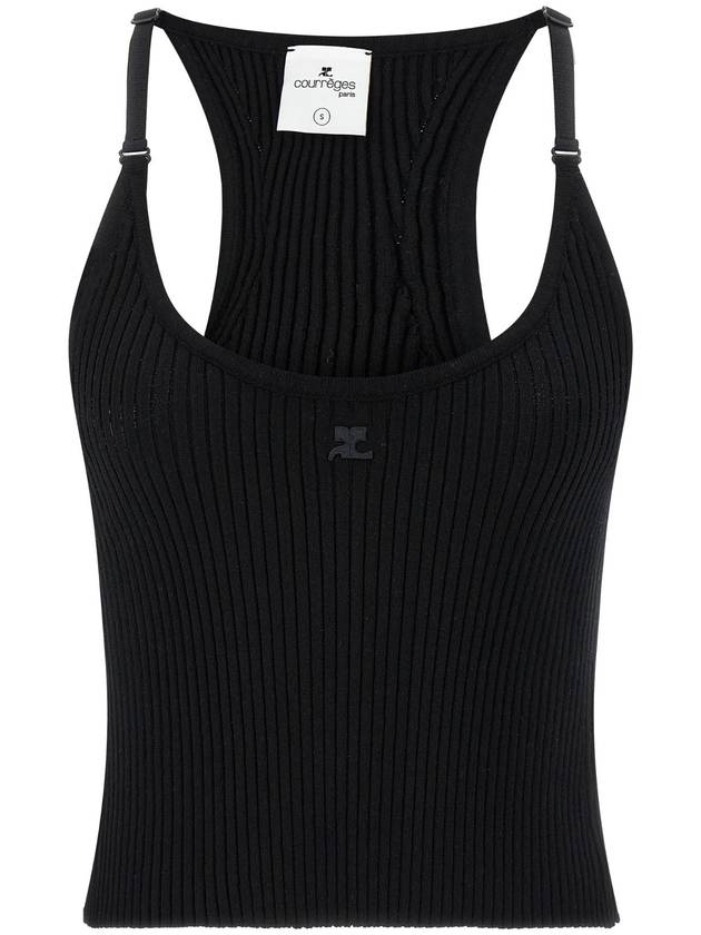 COURREGES 'Scuba rib' top 125MDE117FI00019999